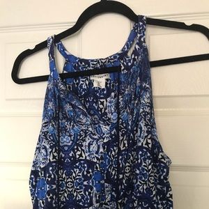 Halter Maxi Dress in blues